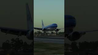 Xplane 12 KLM ZIBO 737 Cagliari Landing [upl. by Missi910]