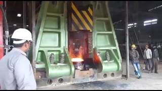 How its made welding neck flange by closed die forging hammer in India [upl. by Stag]