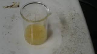 Synthesis of Cisplatin Part 4 Mixing cisdiamminediiodoplatinumII with silver sulfate [upl. by Ennaillek526]