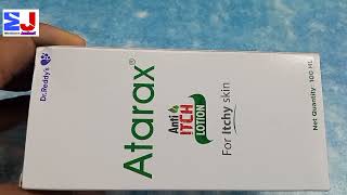 Atarax Anti itch Lotion  Atarax lotion uses benefit side effects Review Hindi [upl. by Ayekat]