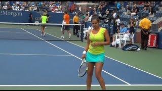 Sania Mirza and Colin Fleming US Open 2012 mixed doubles quarterfinal clip [upl. by Gilda]