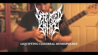 Defeated Sanity  Liquifying Cerebral Hemispheres Guitar Cover [upl. by Eugaet]