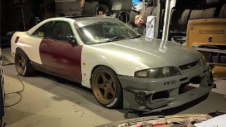 SKYLINE R33 GTST TO GTR FRONT END CONVERSION [upl. by Ittak123]