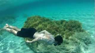 Underwater swim at nice beach [upl. by Ledah]