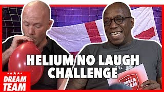 HELIUM CHALLENGE WORLD CUP EDITION  With Alan Shearer and Ian Wright [upl. by Nauqat890]