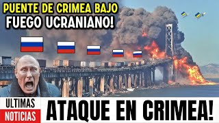 Putin tambalea Ucrania usa misiles de EEUU para destruir el Puente de Crimea con 25 tanques rusos [upl. by Liakim]