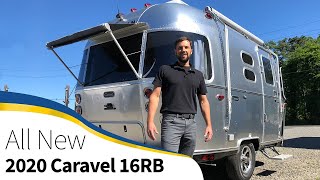 Walk Through 2020 Airstream Caravel 16RB Small Light Weight Travel Trailer [upl. by Etolas]