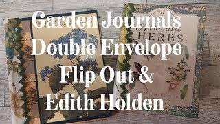 How Im Making a Double Envelope Flip Out Using Edith Holden Pages amp CoffeeDyed Envelopes [upl. by Kristine]