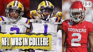 NFL Star WRs College Highlights  Justin Jefferson JaMarr Chase CeeDee Lamb amp More [upl. by Navanod]