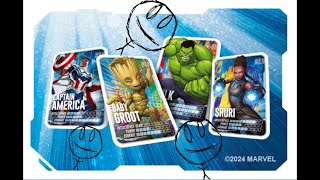 Fun way to use Marvel Loblaw cards Split format Marvel Snap IRL [upl. by Winona]