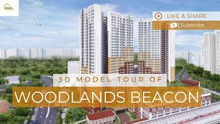 Exploring HDB BTO Woodlands Beacon in 3D Sales Launch December 2023 [upl. by Eseuqram]