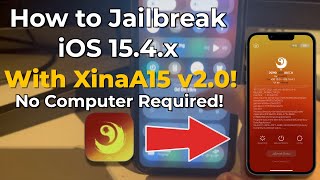 How to Jailbreak iOS 1501541 with XinaA15 v20 A12A15M1 NO PC ALL DEVICES [upl. by Lajet]