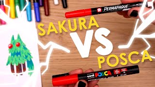 BETTER THAN POSCA  Trying Sakura Permapaque Paint Markers [upl. by Michail673]