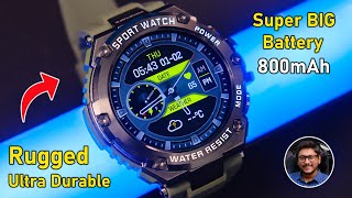 Macho Smartwatch with Biggest Battery 😱 Promate Xwatch R19 Unboxing 🔥 [upl. by Atiekal]