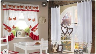 Modern Kitchen Curtains Kitchen Valances Kitchen WindowDoor Curtains Kitchen Curtain Designs [upl. by Asilrahc]