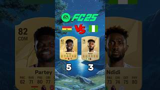 Nigeria vs Ghana FC25 Ratings shorts ghana nigeria fifa football fc24 kudus osimhen naija [upl. by Nivrem]