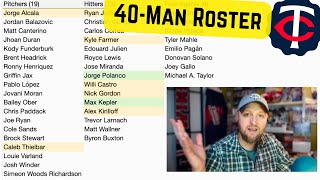 Twins 40Man Roster Considerations [upl. by Dari]