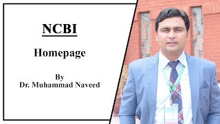 Bioinformatics NCBI Home Page  Lecture 1 Part 1 by Dr Muhammad Naveed [upl. by Tristram120]