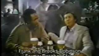 1980 Brooks Robinson Frank Robinson Miller Lite Commerial Baltimore Orioles [upl. by Eiramac]