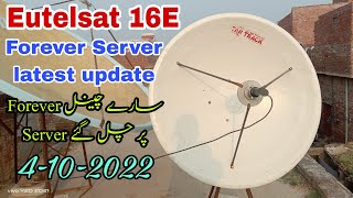 Eutelsat 16E Satellite latest update dish Satting on 4 feet  4102022 [upl. by Irroc]