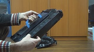 Unboxing and test of HP LaserJet C8543X Print Cartridge [upl. by Anitnauq175]