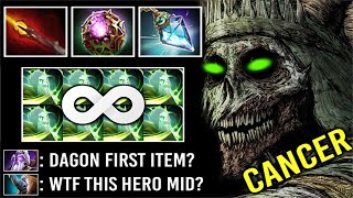 200 IQ Dagon 1  OC Prism Necrophos Mid NonStop Skill Spam Most Imba Hero 733c Dota 2 [upl. by Jenna]