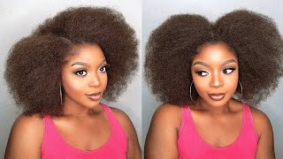 GAME CHANGED😳 Crochet Afro Kinky Bulk Human Hair Ft QVR Hair [upl. by Akilaz]