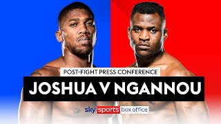 POSTFIGHT PRESS CONFERENCE  Anthony Joshua vs Francis Ngannou [upl. by Netsuj501]