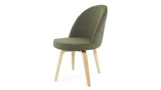 Futon Company  Pirouette Upholstered Chair Heritage Green [upl. by Ogaitnas]