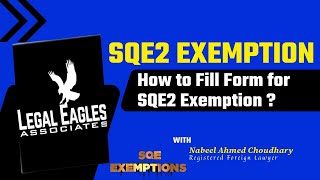 APPLICATION FORM SQE2 EXEMPTION  SQE2 EXEMPTION  SRA UK  QUALIFED LAWYERS  LEGAL EAGLES [upl. by Geiss]