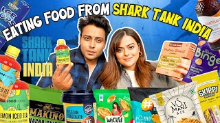 We Only Ate Food Products from Shark Tank India 🦈 sharktankindia [upl. by Tnomad]