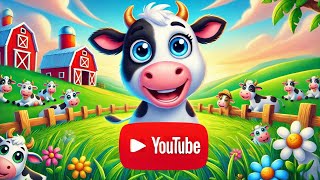 Muuu da Vaquinha 🐄  Música Infantil sobre Animais de Fazenda para Crianças – Aprenda e Cante [upl. by Innep]