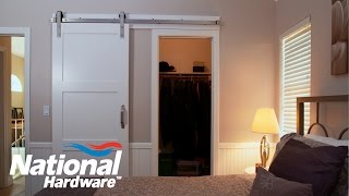 Easy DIY Project  Interior Sliding Door Kit Installation  National Hardware [upl. by Anad]