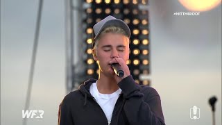 Justin Bieber  Baby acoustic  Live  Fox FMs Hit the Roof [upl. by Ziul]