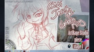 Chibi Jareth the Goblin King  ArtRage Studio  stage 1 [upl. by Oric84]