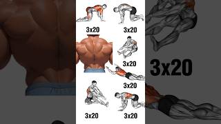 10 minutes effective back workout 💪 fitness shorts [upl. by Oderf]