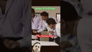 Akshay Ji Ne Li Sign  entertainmentshorts comedy viralshorts [upl. by Zetnom]