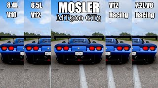 MOSLER MT900 GT3 All Engine Swaps  Top Speed Test  Forza Horizon 5 [upl. by Erdua431]