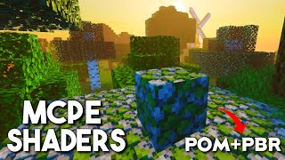 SHADERS POMPBR PARA MCPE 118 e 117  ULTRA REALISTA MINECRAFT PE GRAPHICS [upl. by Rawdon]