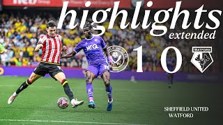 Sheffield United 10 Watford  Extended Highlights 🎞️ [upl. by Llenram432]