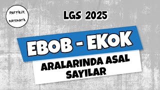 EBOB EKOK  Aralarında Asal Sayılar  LGS 2025  8Sınıf Matematik [upl. by Ikkiv]