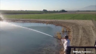 Agriculture Irrigation Pond Application with GreenCleanPRO [upl. by Adriano]