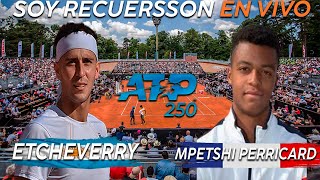 Tomás Martin Etcheverry vs Giovanni Mpetshi Perricard Reaccionando en vivo final ATP 250 de Lyon [upl. by Aggappe806]