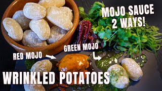 Canary Wrinkly Potatoes with Mojo Picon 2 Ways  EASY TAPAS DISHES  Chef James [upl. by Kalina]