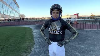 Apprentice jockey Yabriel Ramos gets an incredible 3 wins at Parx Racing on Mondays card [upl. by Negaem68]