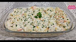 SALADA DE MAIONESE COM FRANGO com CozinhandoComNane [upl. by Ernaldus183]