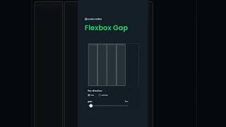 Flexbox gap in css shorts [upl. by Ellenej]