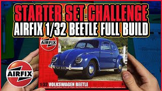 Airfix 132 Scale VW Beetle Full Build  Model Minutes Starter Set Challenge [upl. by O'Shee]