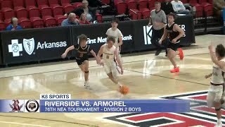 2023 NEA Tournament Riverside boys beat Armorel [upl. by Neetsyrk]