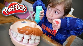 PLAYDOH DENTISTA COM MAIKITO Massinha de Modelar Playdough de Brinquedo  Playset Toys for Kids [upl. by Adnyleb]